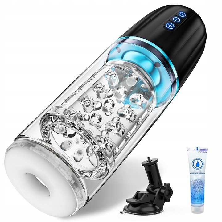 Automatyczny masturbator męski z 7 ruchami pchającymi i obrotowymi