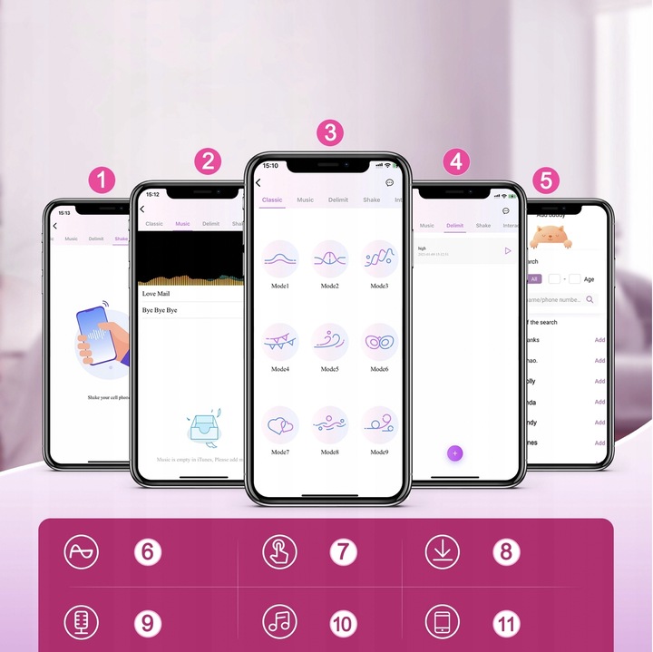 Wibrator sterowany aplikacją wibrujące jajko APP