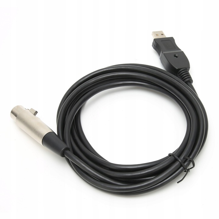 KABEL ADAPTERA USB MĘSKI NA XLR ŻEŃSKI 3 METRY