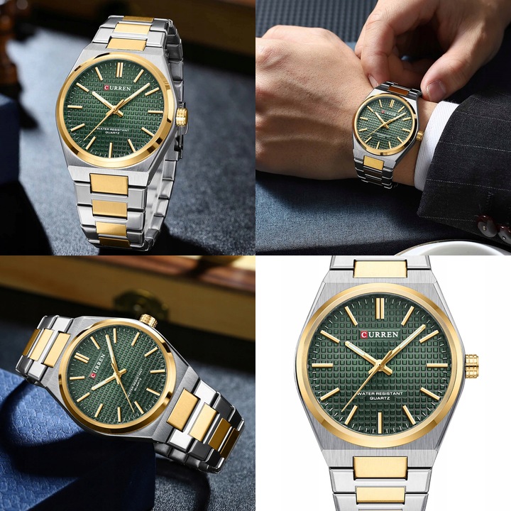 ZEGAREK MĘSKI CURREN PRX +BOX +GRAWER stalowy srebrny