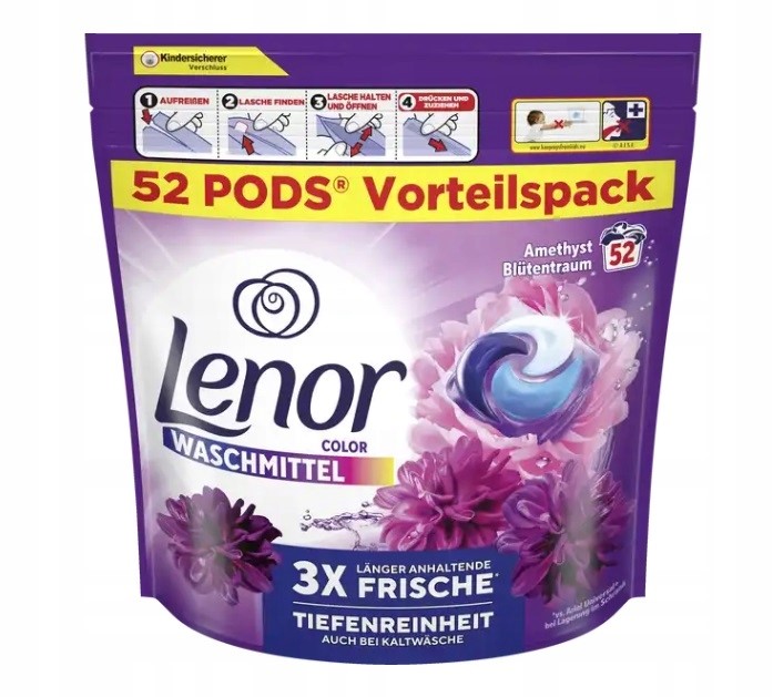 Lenor kapsułki do prania Amethyst 52szt kolor
