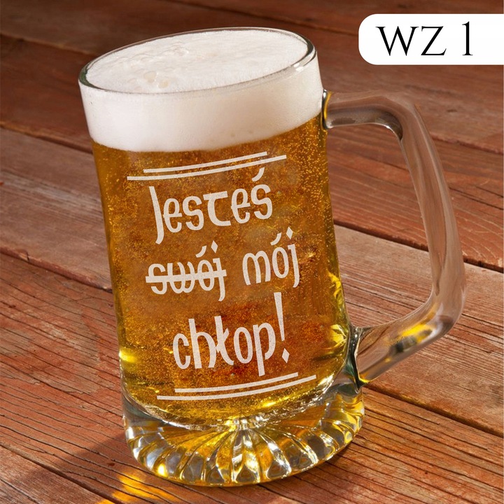 KUFEL DO PIWA JESTEŚ SWÓJ CHŁOP MÓJ CHŁOP JAN PAWEŁ 1670 NA DZIEŃ CHŁOPAKA