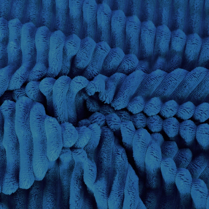 GRUBY KOC WYTŁACZANY PASKI 160x200cm PLED NARZUTA KOLOR DO WYBORU