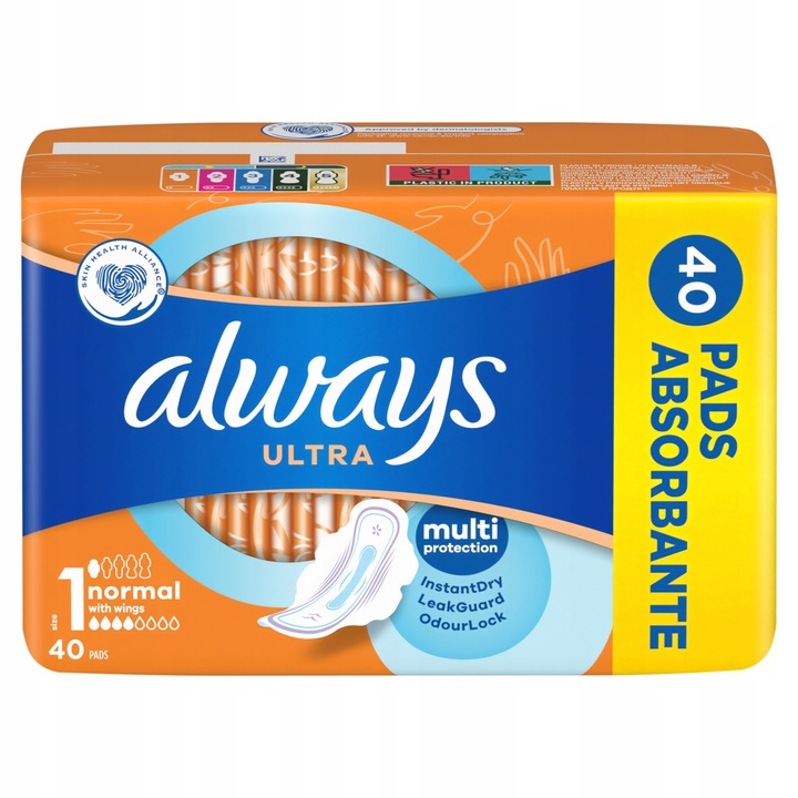 Always Ultra Normal Podpaski ze skrzydełkami 40 szt
