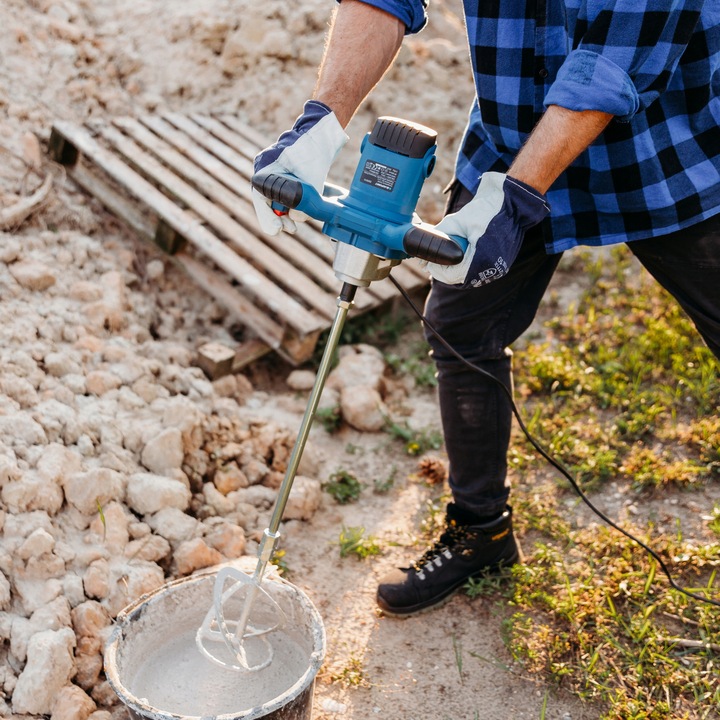 Mieszadło Elektryczne Do Kleju Zapraw Farb Betonu 2x Mieszalnik