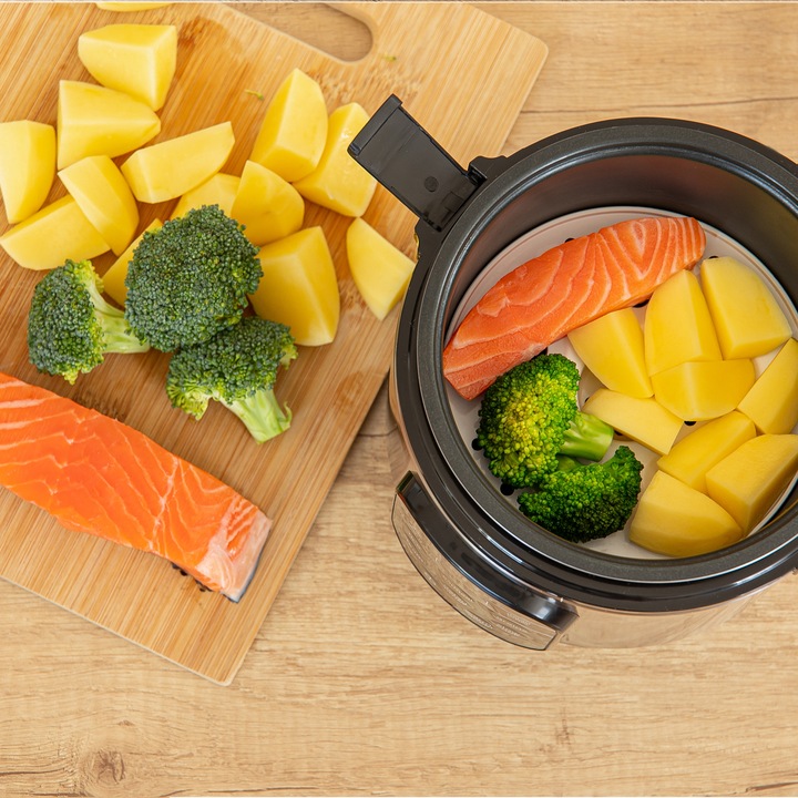 Garnek do gotowania ryżu warzyw RYŻOWAR 0,6L 360W srebrny Sencor SRM