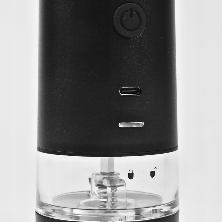 ELEKTRYCZNY MŁYNEK DO SOLI I PIEPRZU AKUMULATOROWY USB C MŁYNEK DO PIEPRZU