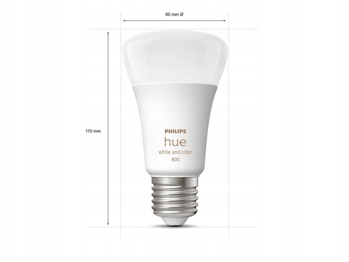Żarówki Philips Hue color A60 E27 9 W 806 lm 2 szt.