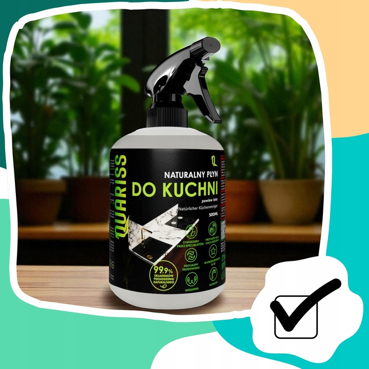 Biodegradowalny płyn do czyszczenia kuchni lodówki blatów i płyt