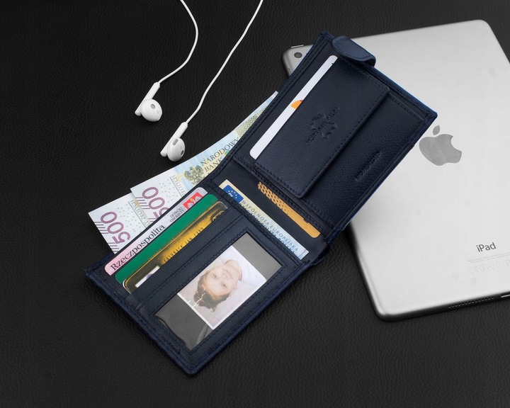 KOCHMANSKI skórzany portfel męski mały cieńki slim