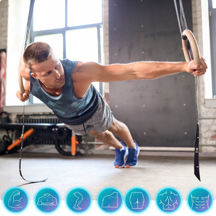 KÓŁKA GIMNASTYCZNE DREWNIANE KOŁA OBRĘCZE DO ĆWICZEŃ Z MIARKĄ I