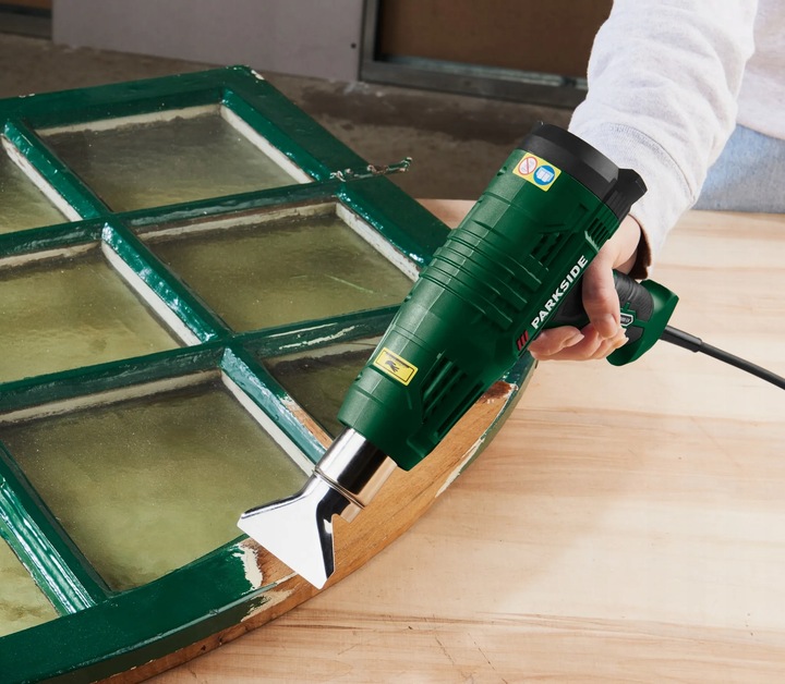 PARKSIDE MOCNA Opalarka PHLGD 2000W WYŚWIETLACZ LCD + 4 DYSZE