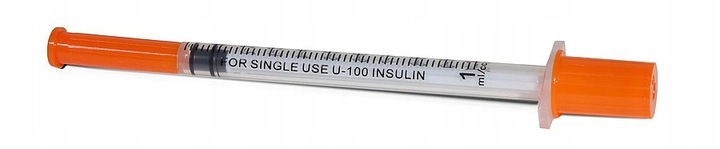 Strzykawki insulinowe insulinówki Teqler U-100 z igłą 1 ml – 100 szt.