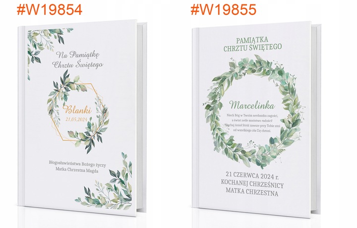 Biblia dla dzieci Prezent Chrzest Pamiątka Chrztu Komunii Nadruk na Okładce