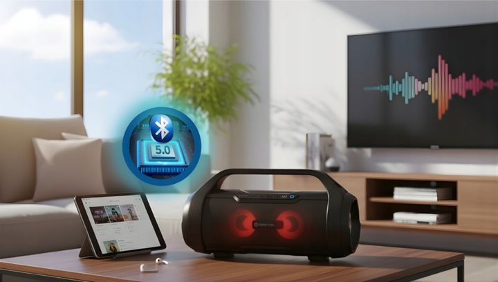 GŁOŚNIK PRZENOŚNY BLUETOOTH BEZPRZEWODOWY USB SD FM MANTA SPK215 AKU