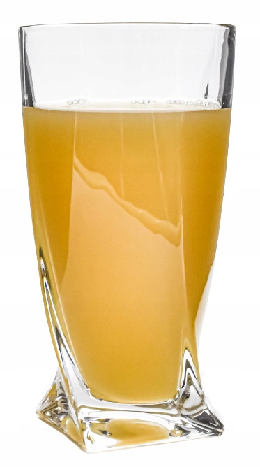 BOHEMIA QUADRO Zestaw Komplet 6 Szklanek Do drinków Napojów SZKLANKI 350 ml