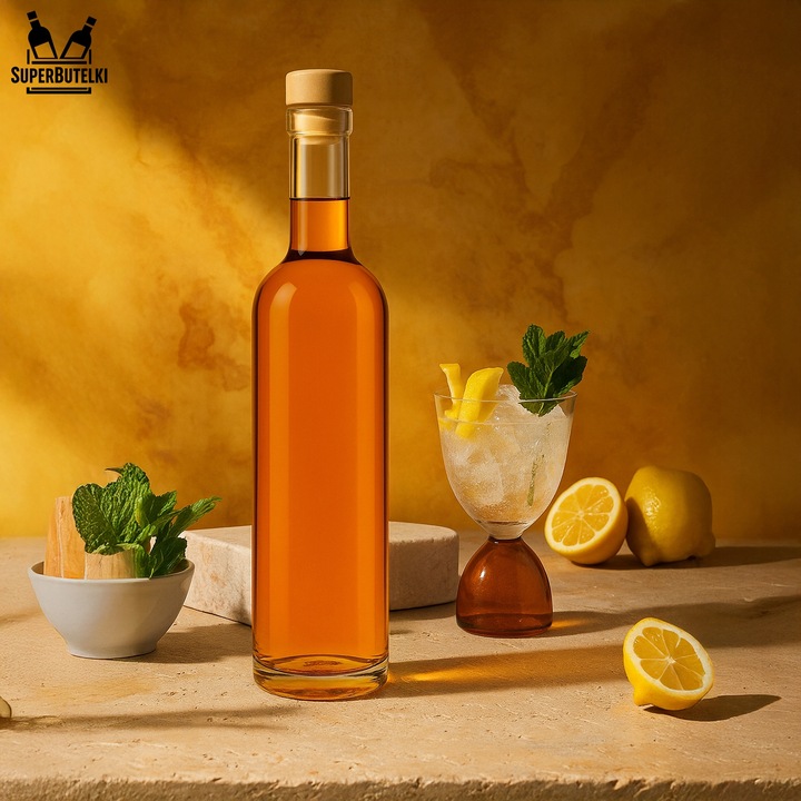 50x BUTELKI FUTURA 500ml 0,5L NA NALEWKI BIMBER WHISKY LIKIERY WINO SOKI