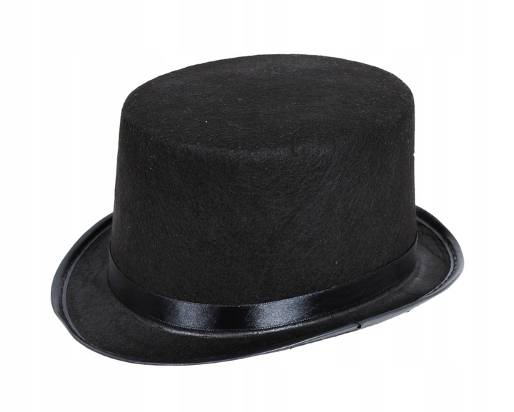 Kapelusz CYLINDER Maga magika czarny + różdżka Czarodziej Magik