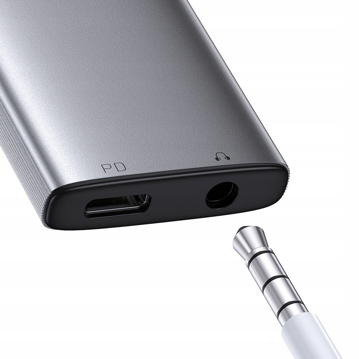 MCDODO ADAPTER USB-C MINI JACK 3,5MM PRZEJŚCIÓWKA KABEL AUX DO SAMSUNG DAC