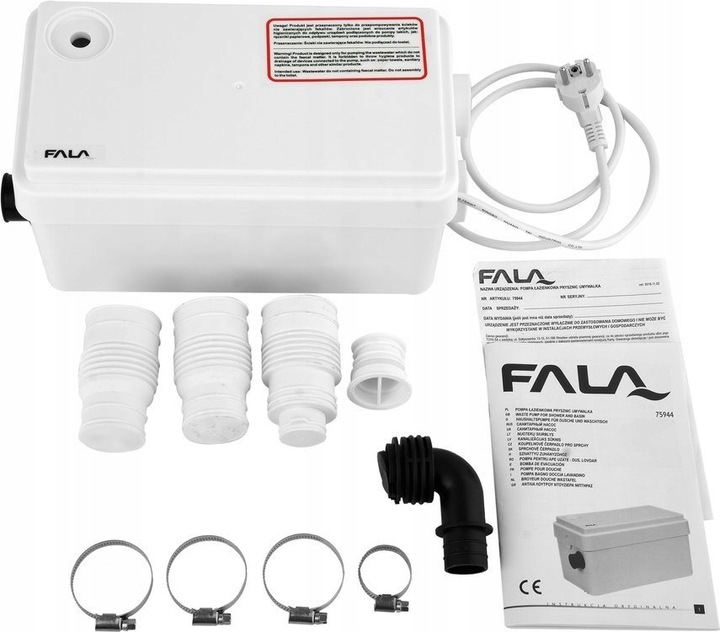 POMPA ŁAZIENKOWA DO PRYSZNICA WANNY UMYWALKI 250W AUTOMATYCZNA 80L/min