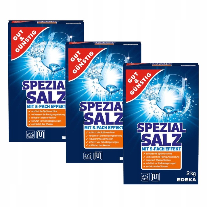 Gut & Gunstig Spezial Salz Sól do Zmywarki 2 kg x 3szt
