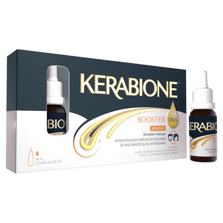 Kerabione Booster Oils serum do włosów 4 x 20 ml