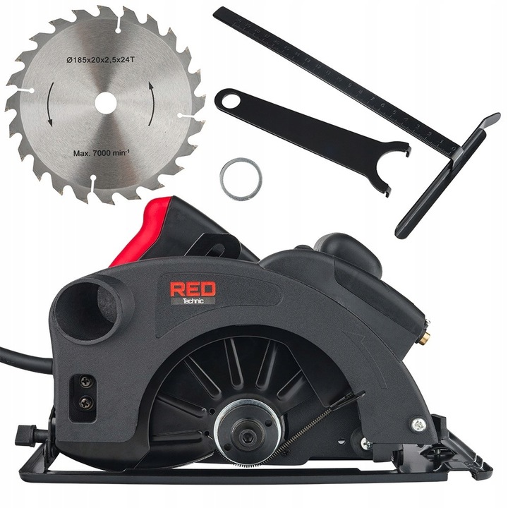 PIŁA TARCZOWA PILARKA RĘCZNA DO DREWNA Z LASEREM 2250W PRZECINARKA 185