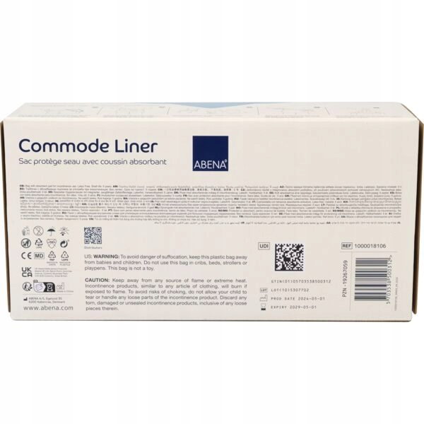 Worki toaletowe z wkładem chłonnym ABENA Commode Liner 20 szt.