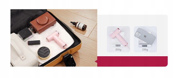 Mocna Super Mała Suszarka do Włosów COSHARE SuperMINI Podróżna 800W