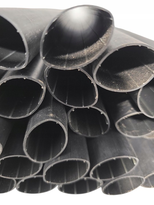 RURKA TERMOKURCZLIWA Z KLEJEM GRUBA CZARNA KOSZULKA IZOLACJA 1 METR