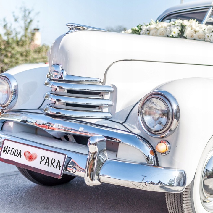 TABLICE ŚLUBNE do AUTA na WESELE OZDOBNE TABLICE do RAMEK