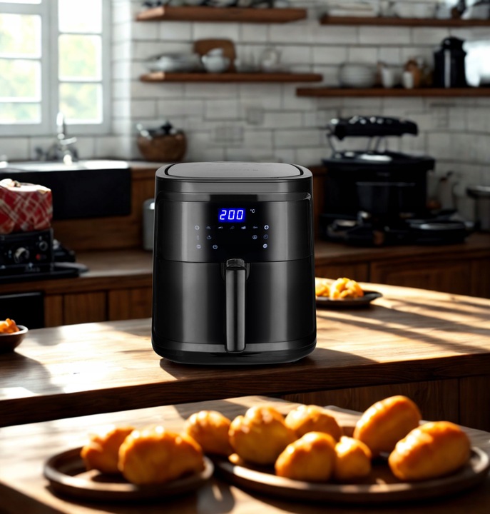 FRYTKOWNICA BEZTŁUSZCZOWA AIR FRYER 7L 1900W XL FRYTOWNICA LCD SMART