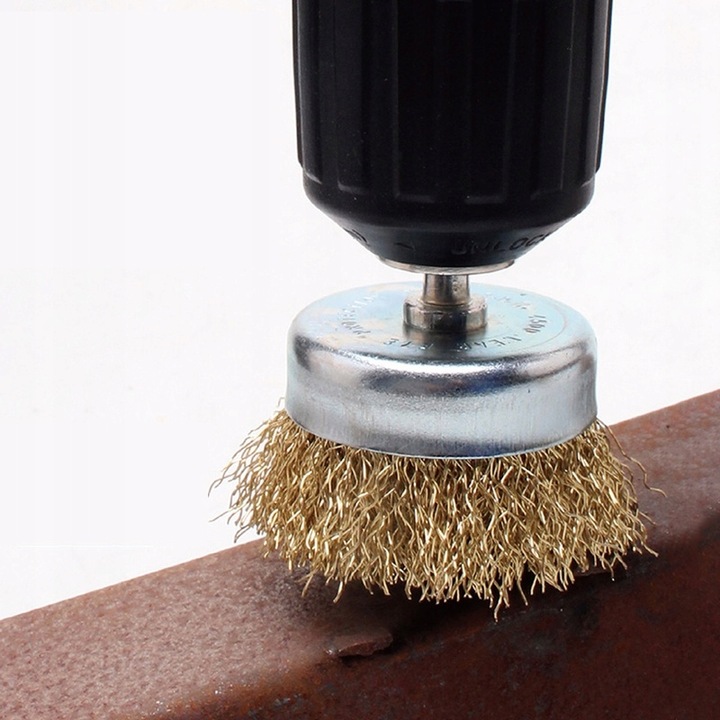 SZCZOTKI DRUCIANE NA WKRĘTARKĘ WIERTARKĘ ZESTAW SZCZOTEK DRUCIANYCH 5SZT