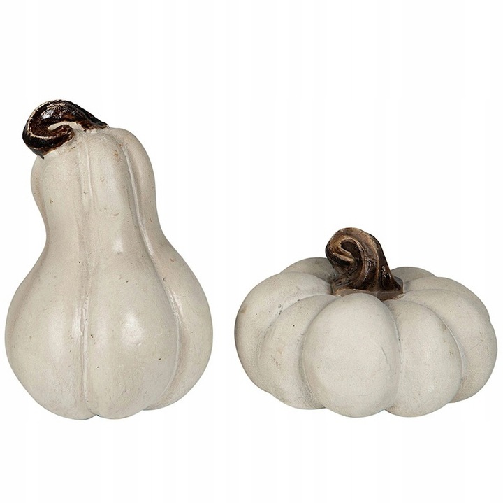 FIGURKA DYNIA OZDOBNA NA JESIEŃ HALLOWEEN DO DOMU OGRODU BIAŁA MAŁA 2