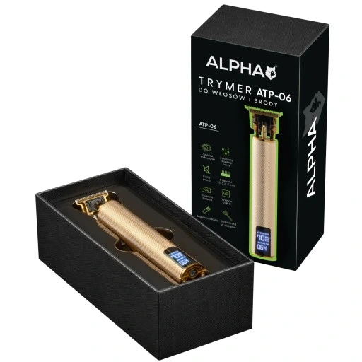 MASZYNKA TRYMER DO STRZYŻENIA GOLENIA WŁOSÓW BRODY ALPHA
