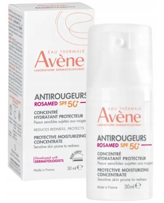 Avene Antirougeurs Rosamed Koncentrat nawilżająco-ochronny SPF 50+ 30 ml