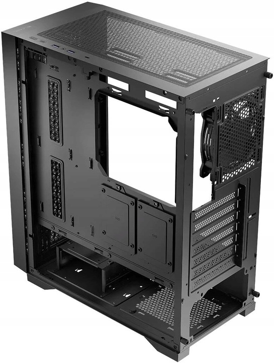 Gamingowa obudowa komputerowa Logic Dart Pro Solid MIDI czarna, bez went.