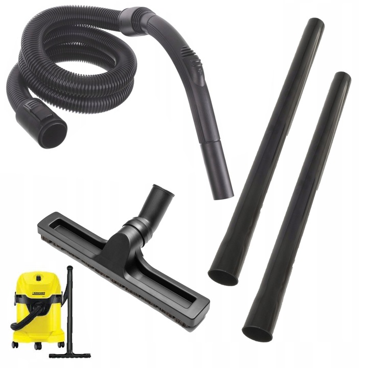 ZESTAW SZCZOTKA DO PARKIETU WĄŻ RURA KARCHER WD2 WD3 WD4 WD5 WD6 WD7