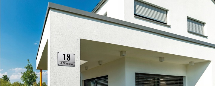 NUMER DOMU 32x21cm TABLICZKA ADRESOWA Z NUMEREM DOMU NUMER NA DOM
