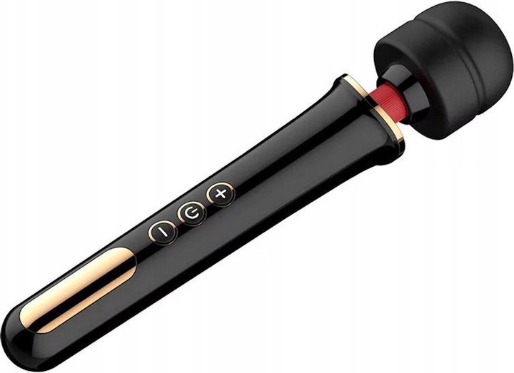 CZARNY MASAŻER ŁECHTACZKI DUŻY WIBRATOR DLA KOBIET - USB