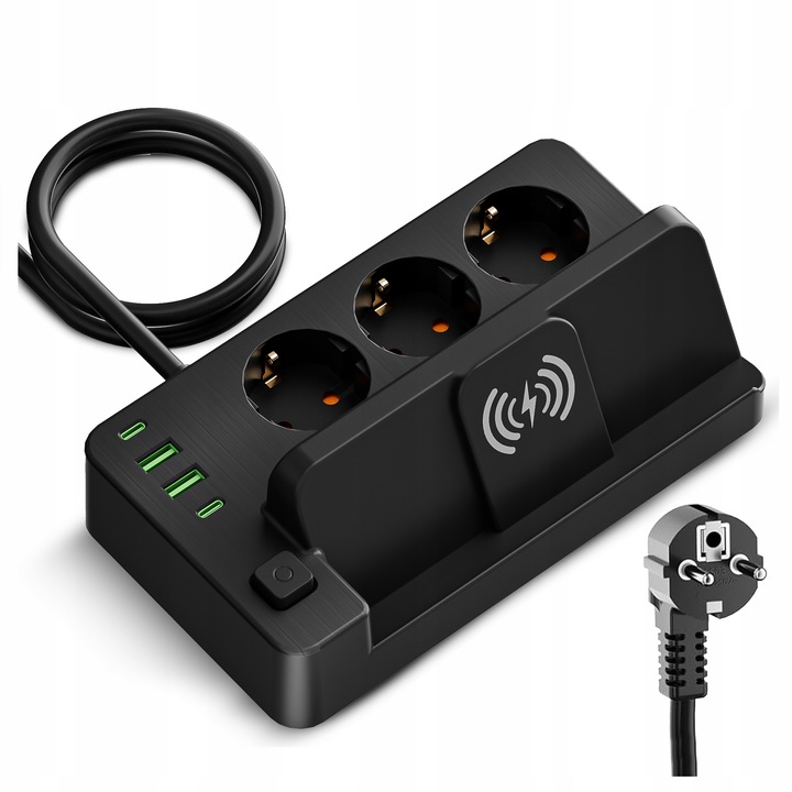 Przedłużacz Listwa Zasilająca Sieciowa 3m 3x 230V Ładowarka USB