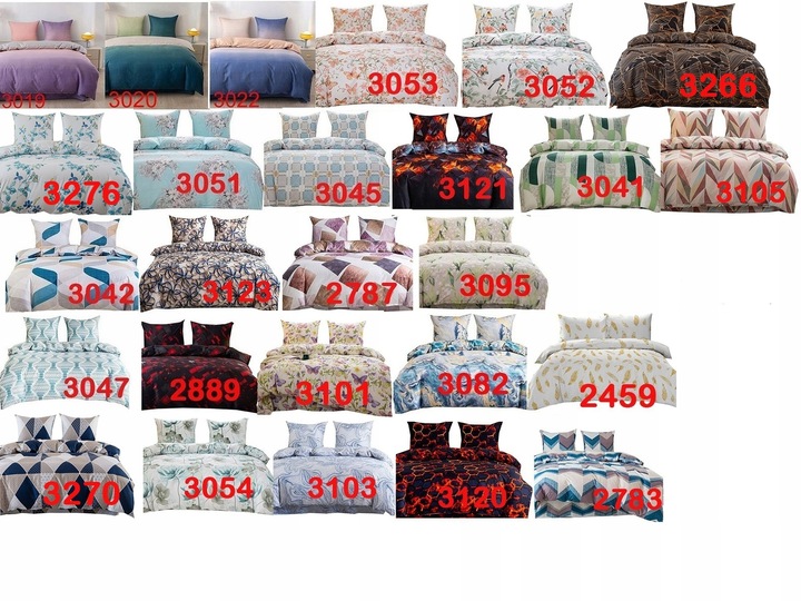 Pościel 160x200 komplet pościeli NIE MNĄCA SIĘ antyalergiczna różne wzory