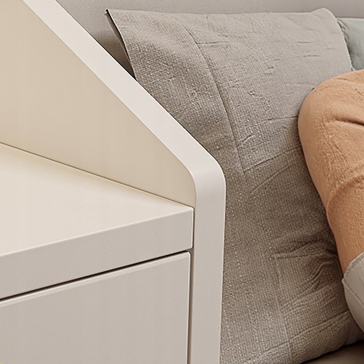 TOALETKA Z LUSTREM BIAŁA MAKIJAŻU GLAMOUR Z SZUFLADAMI SKANDYNAWSKA MODERN