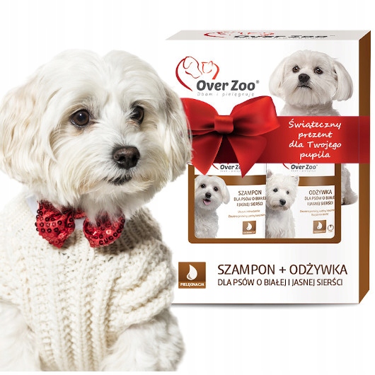 OVERZOO ZESTAW DO BIAŁEJ I JASNEJ SIERŚCI 490 ml