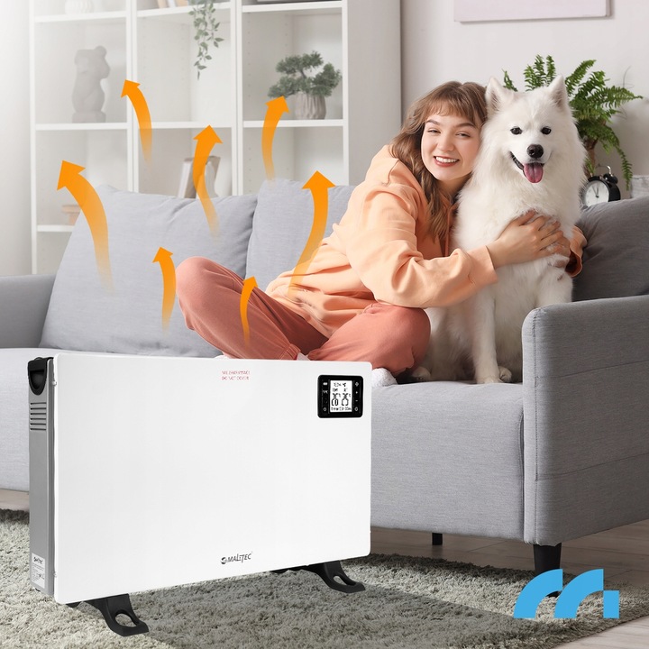 GRZEJNIK ELEKTRYCZNY KONWEKTOROWY TIMER TERMOSTAT PILOT MOCNY 2000W TURBO