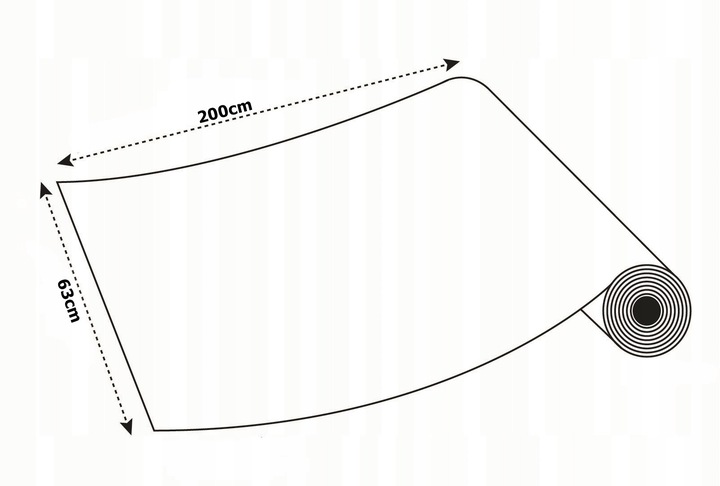Okleina Folia Samoprzylepna Na Meble Drzwi Kolor Biały Mat Rolka