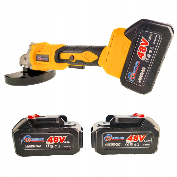 Zestaw narzędzi akumulatorowych 3W1 6Ah WKRĘTARKA SZLIFIERKA KLUCZ 48V