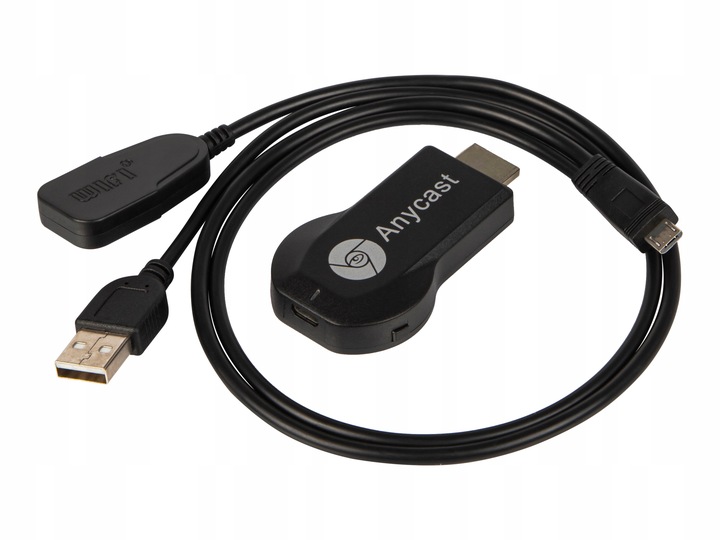 ADAPTER DO TELEWIZORA STREAMING DONGLE SMART HDMI WIFI DLNA ANYCAST AIRPLAY
