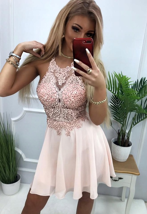 BIAŁA SUKIENKA z z cyrkoniami ślubna S