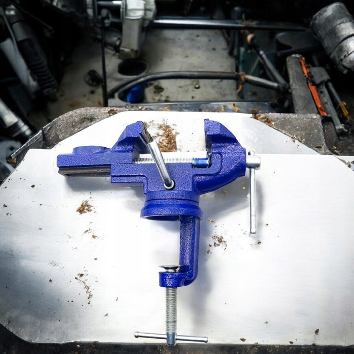 IMADŁO ŚLUSARSKIE OBROTOWE 360 Z KOWADŁEM ŻELIWNE STOŁOWE MOCNE